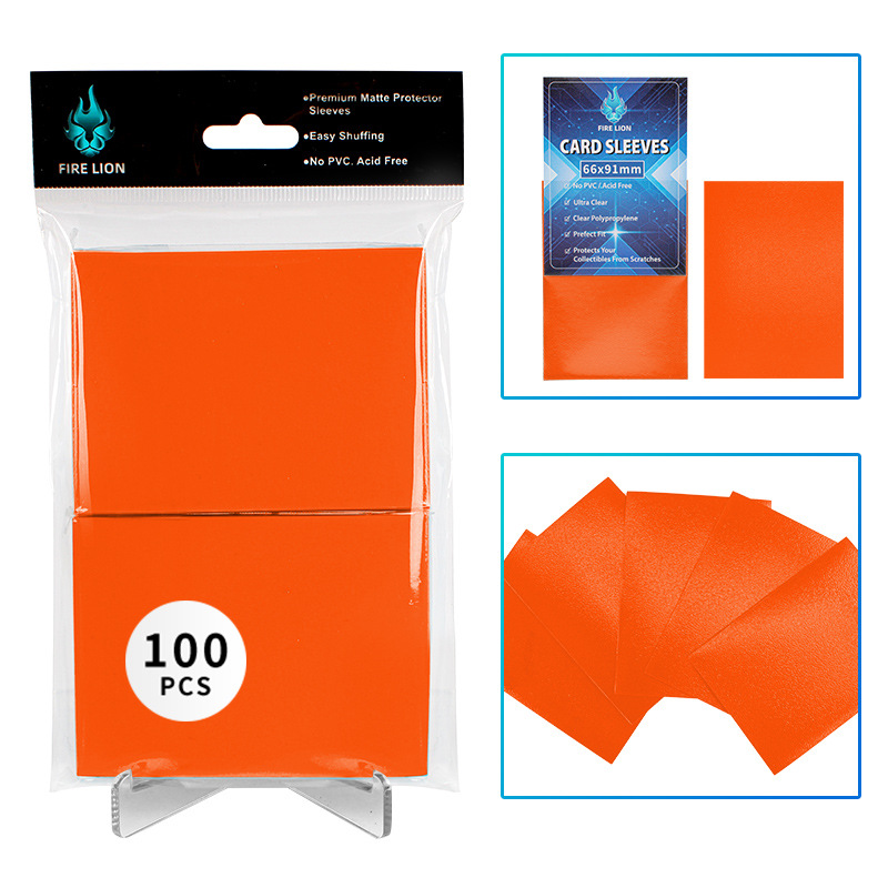 100 Pack 66x91mm Card Sleeves Perfect Fit Inner Sleeves Ideal for Double-Sleeving Trading Card Sleeve with MTG TCG Gaming Cards: Dark Khaki