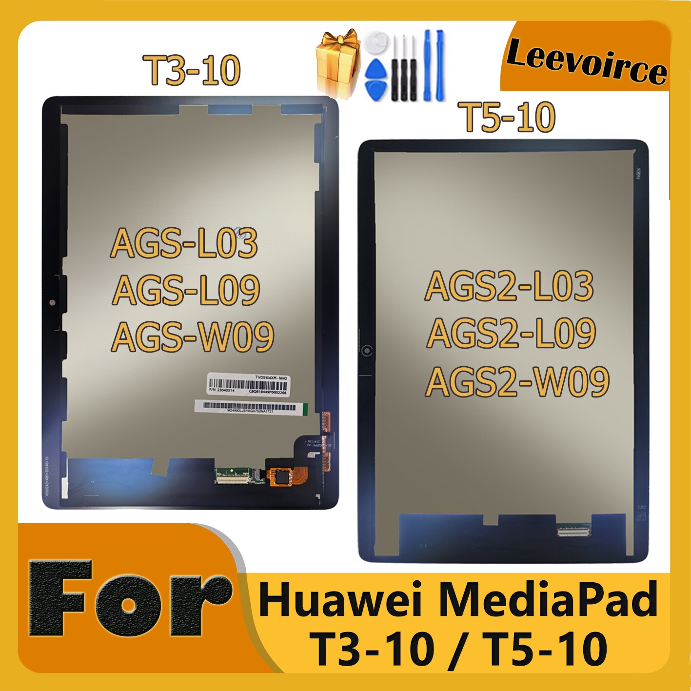 T5 T3 rama dla Huawei MediaPad T3 T5 10 AGS-L09 AGS-W09 AGS-L03 AGS2-W09 AGS2-L09 wyświetlacz LCD ekran dotykowy montaż + narzędzia
