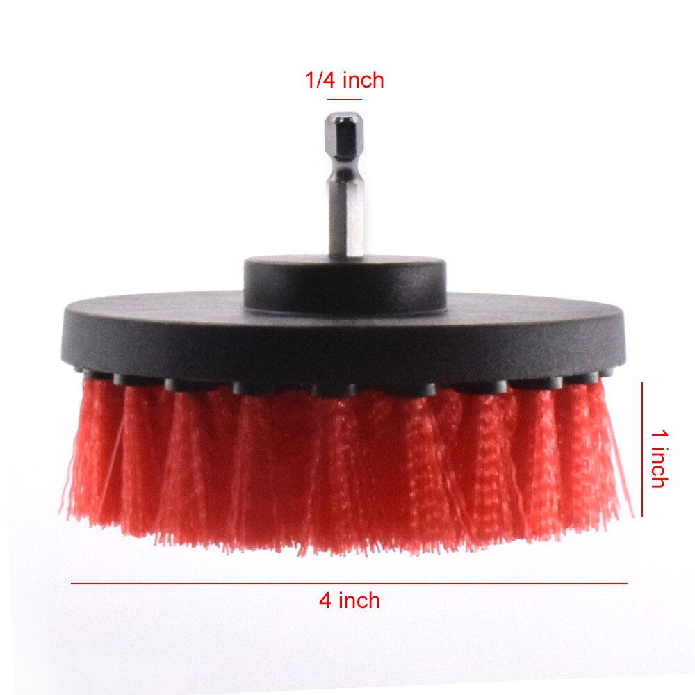 3pcs Power Scrubber Brush kit For Bathroom Cleaning Drill Scrubber Cordless Attachment Kit Power Scrub Tubs Baseboards Scourer