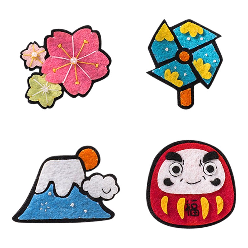 Fairy Decoratieve Geweven Broche Diy Materiaal Pakket Blueberry Haarspeld Voor Meisje Kids Haircut Badge Decoraties Accessoires Leuke: A4