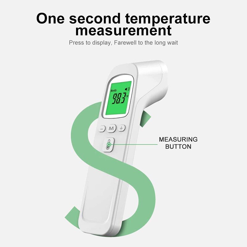 Ear thermometer Contactless IR Fast Measure Thermometer Baby Temperature Tool Infrared Electronic Tricolor Backlight Thermometer