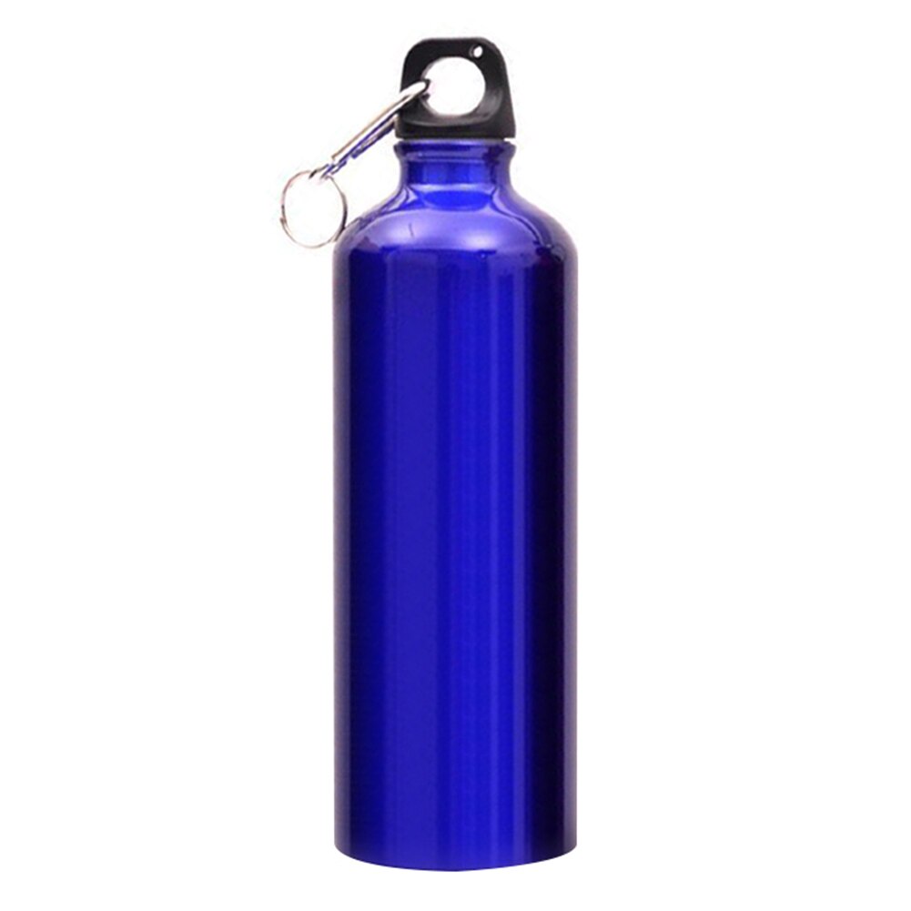 750ml Aluminium Alloy Outdoor Sports Insulated Water Bottles Camping Bicycle Exercise Sport Water Bottle Cup With Lid: Blue