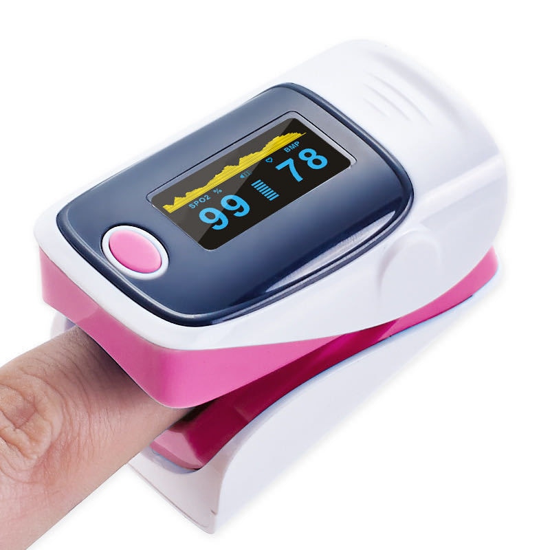Draagbare Vingertop Pulsoxymeter Met Oled-scherm Oximeter Blood Oxygen Monitor Hartslag Meting Ce Fda