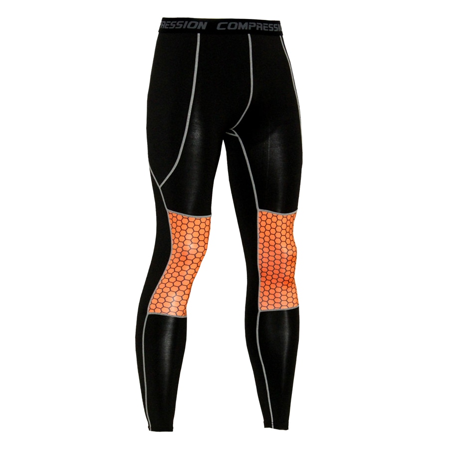 Patchwork Mannen Lange Mouwen Compressie Shirt + Broek Running Set Stretch Tops Mma Fitness Gym Base Layer Leggings 2 stuks Sport Pak