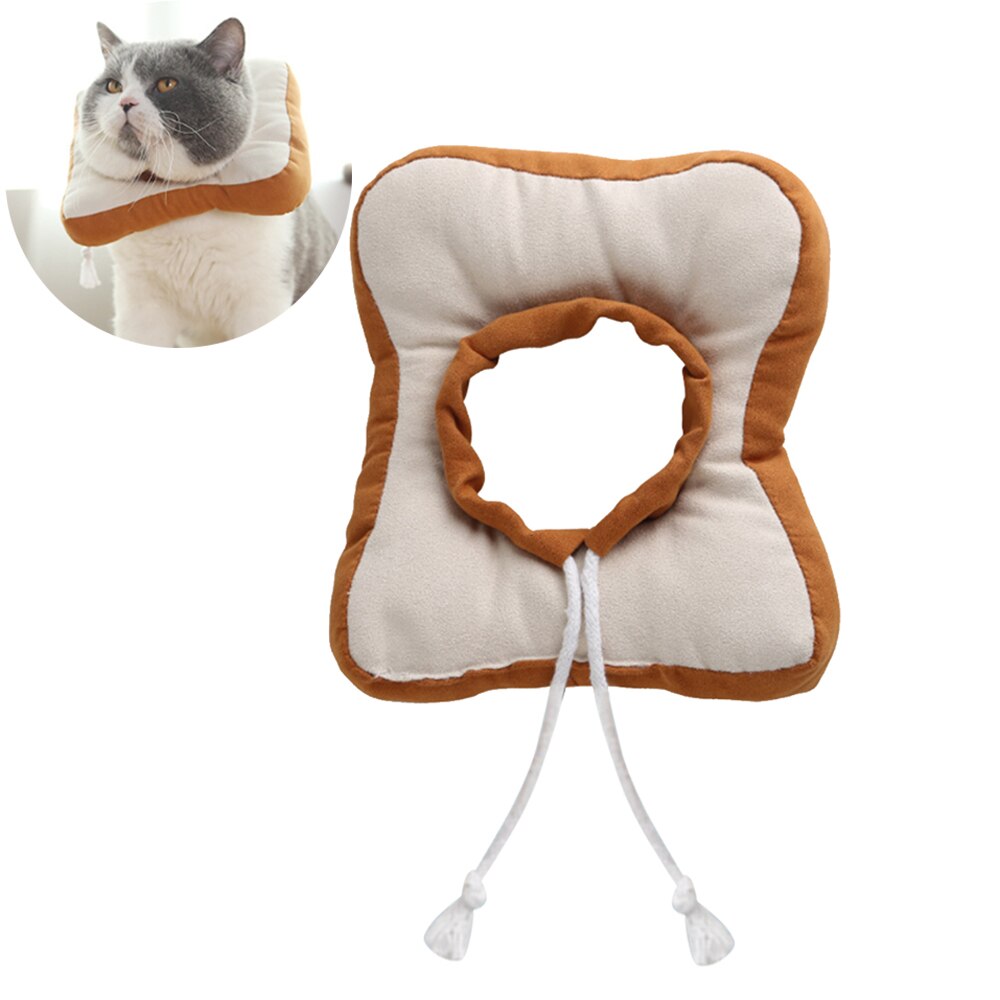 Adjustable Bread Shape Pet Protective Collar Dog Cat Neck Cone Recovery Cone Anti-Bite Surgery Wound Healing Cat Dogs Collar