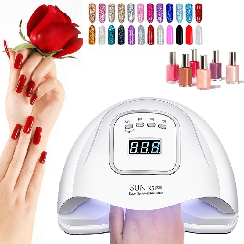 Sol X5 MAX lámpara de uñas 120W LED UV para uñas lámpara secador de uñas de Gel cura uñas de manicura de uñas de herramientas de arte