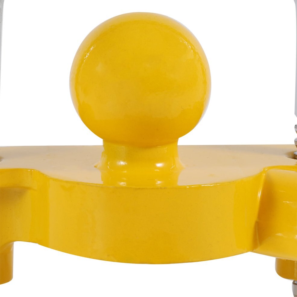 Universal High Security Hitch Lock Caravan Trailer Coupling Tow Ball Lock Yellow 50mm Durable Safety