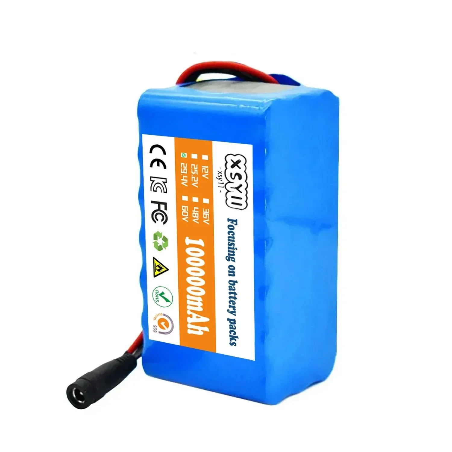 24V 100000mAh 7S3P 18650 Lithium 24V Lithium Battery Wheelchair battery 7s3p Battery Pack: WHITE