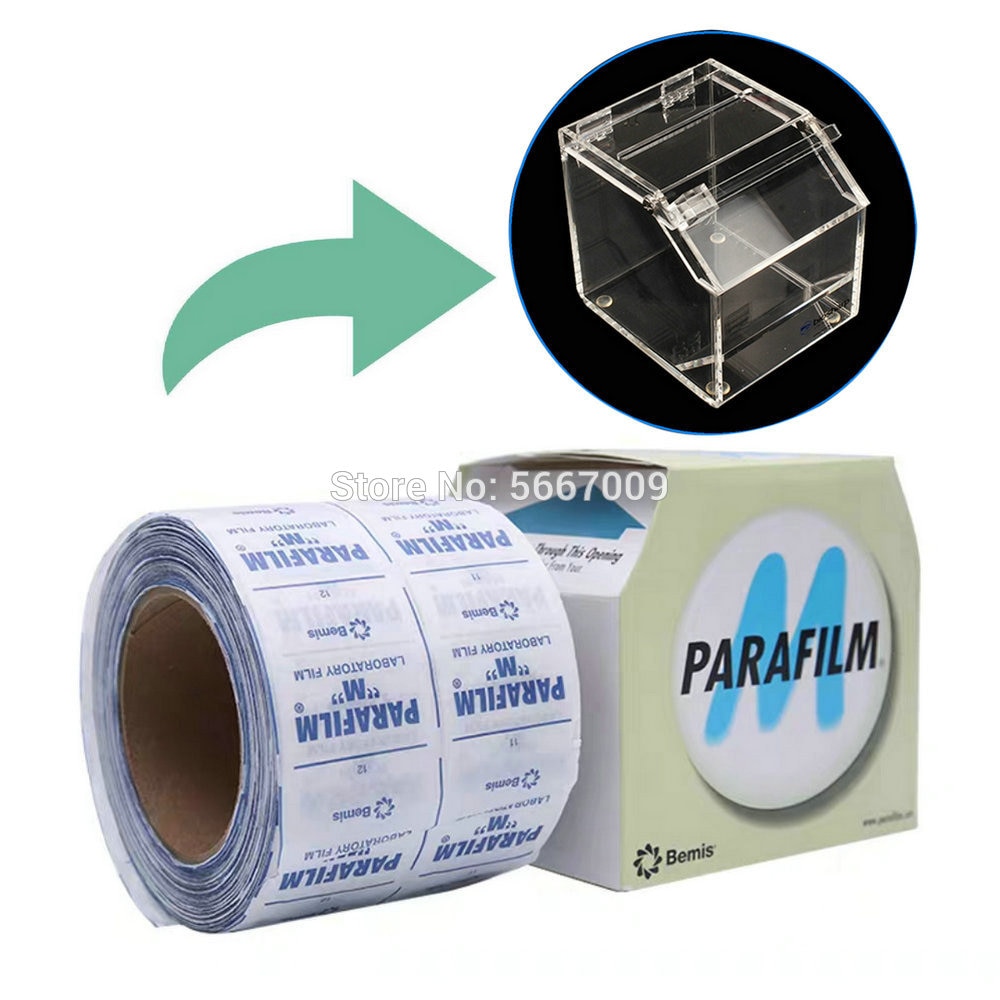1 rulle/parti 10 cmx 38m forseglingsfilm parafilm m laboratorieforseglingsfilm pm -996 4 inx 125ft med filmskærer eller ej