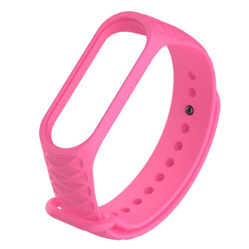 Mi bande 4 bracelet pour Xiaomi Mi bande 5 bracelet bracelet coloré sport Silicone bracelet intelligent Band4 Band3 Miband 3 4 5: Pink texture