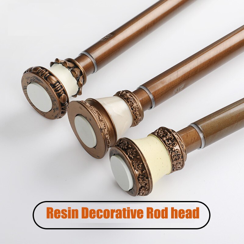 Punch-Free Nordic Telescopic Rod Shower Curtain Rod Set High-end Shower Curtain Hooks Adjustable Bathroom/Window Curtain Rod