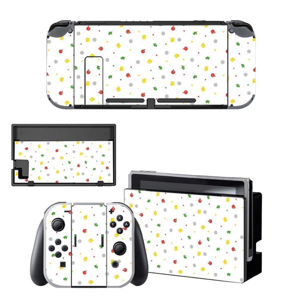 Pegatinas de Animal Crossing para Nintendo Switch, pegatinas de piel para consola Nintendo Switch y controlador Joy-Con: BYSNS0054