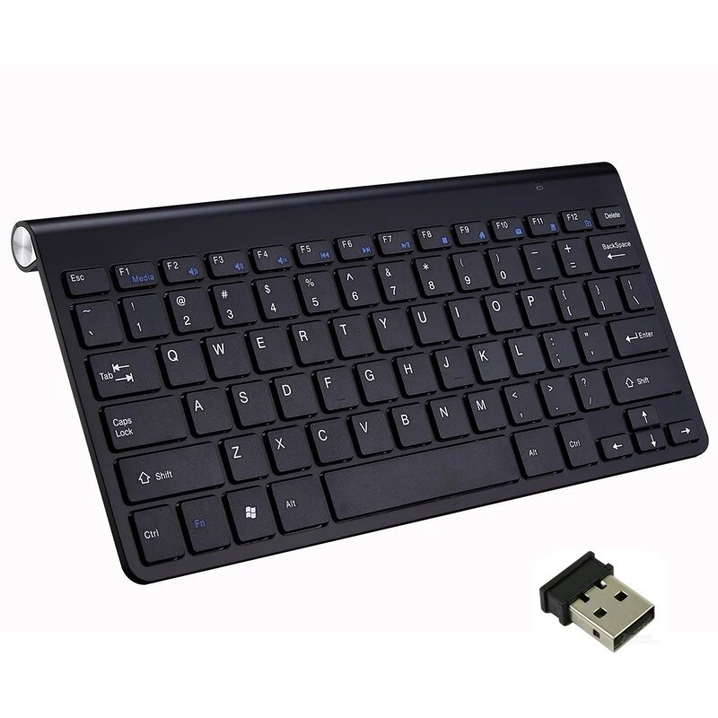 2,4G kabellos Tastatur und Maus Protable Mini Tastatur Maus Combo einstellen Für Notizbuch Laptop Mac Schreibtisch PC Computer Clever TV PS4