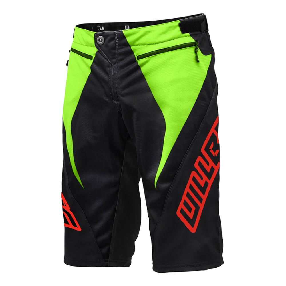 Willbros motocross Racing sykkel sprint mtb utforbakke dh shorts svart/oransje ess sykkel shorts