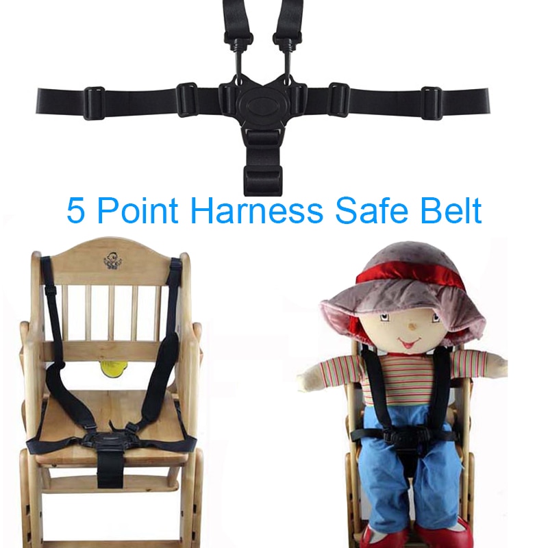 Arnés universal de 5 puntos para bebé, cinturón de seguridad, cinturones de seguridad para cochecito de bebé, silla alta, asiento de seguridad para niño, cuna de bebé, bicicleta de bebé