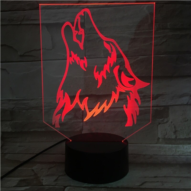 Lámpara 3D Phoenix LED | 7 Colores Cambiantes, Control Táctil Y Remoto | USB O Pilas | Decoración Infantil