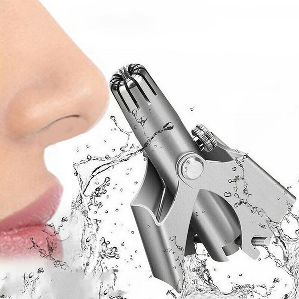 Manual Stainless Steel Washing Nose Trimmer Device Mechanical Ear Nose Hair Trimmer Shaving And Hair Removal Tools Woman