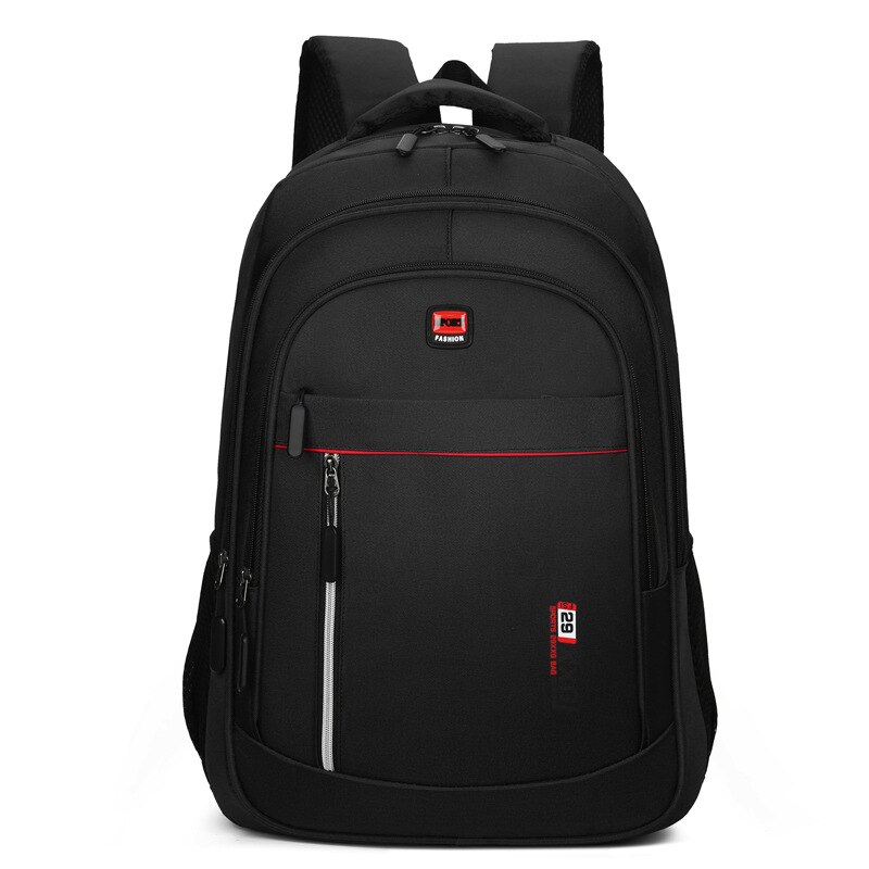 Mochila de negócios portátil moda masculina 15.6in computador portátil pacote de viagem ao ar livre mochila para estudantes das mulheres saco de esportes: Black