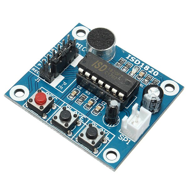 Módulo de voz CLIATE 3 piezas 3-5 V módulo de grabación módulo de reproducción altavoz para Arduino SCM Control Loop/Jog /solo jugar