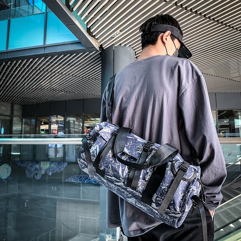 Bolso deportivo de Fitness para hombre, bolsos de entrenamiento de gimnasia para mujer, bolso de hombro tipo bandolera grande, impermeable, equipaje de viaje, bolso de mujer