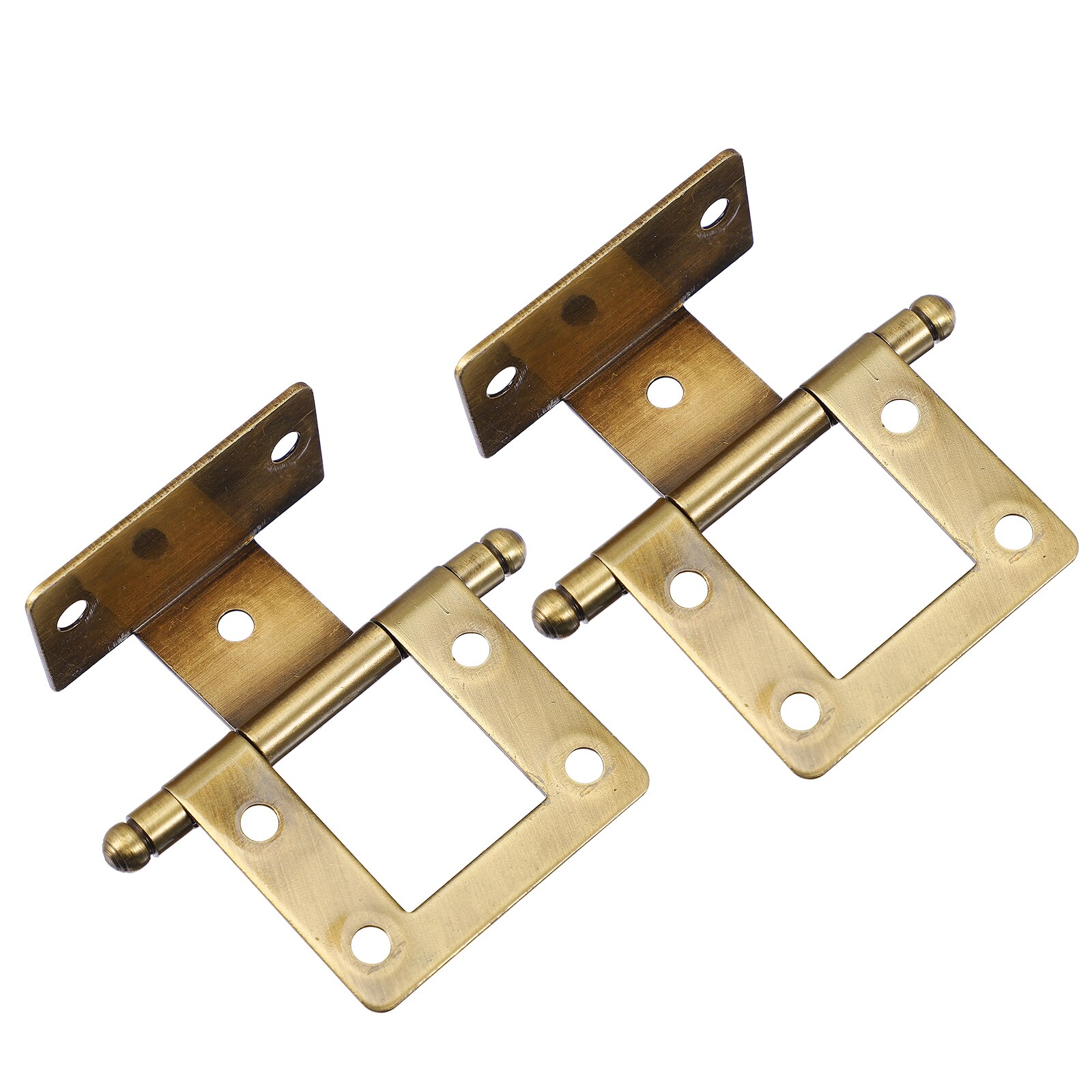 2Pcs Iron Door Hinges Practical Cabinet Hinges Sturdy Furniture Hinges: 7.2X4.3CM