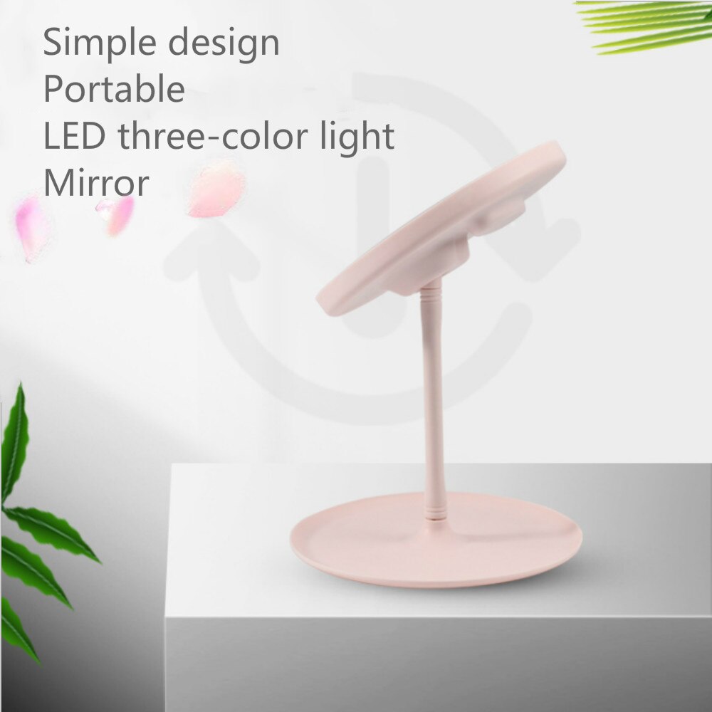 Maquillaje LED espejo con la luz para hacer de pantalla táctil HD espejo de vanidad de carga USB Luz Led para espejo cosmético belleza espejo