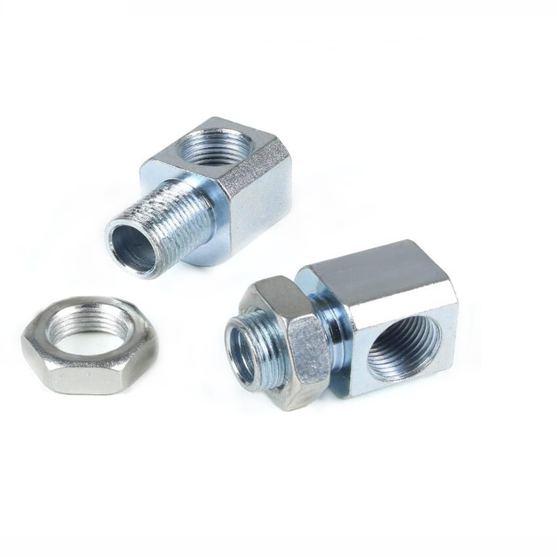 JIAX M18 x 1.5 Angle Adapter Oxygen Sensor Contain Catalytic Converter Extender O2 Bung Extension Spacer