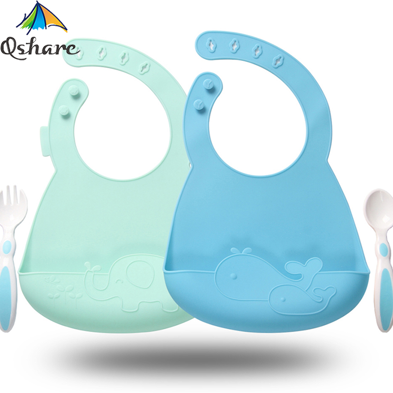 Baby Lätzchen Für Jungen & Mädchen Weiche Silikon Bib Wasserdicht Speichel Tropft Lätzchen für 1-3Y Baby babador