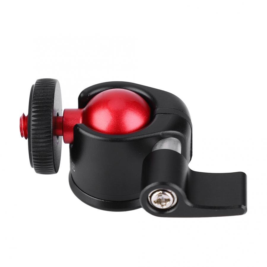 Metall 360 Grad Swivel Mini Ball Kopf 1/4 "Schraube Halterung für DSLR Kamera Füllen Licht Mini Ball Kopf