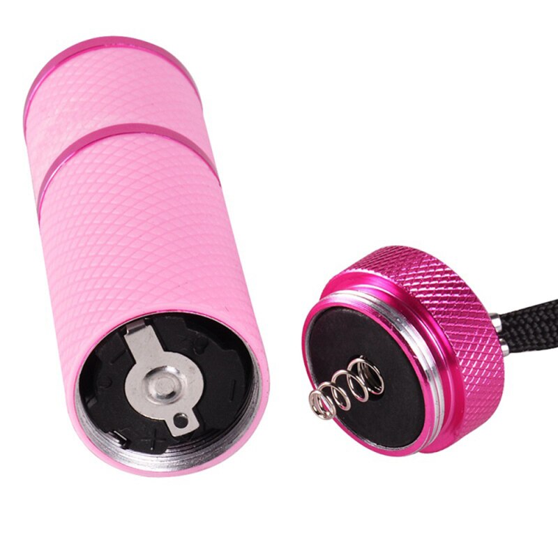 Mini lámpara LED UV para uñas, linterna secadora para esmalte de uñas, herramienta de manicura de secado rápido, portátil, 4 colores
