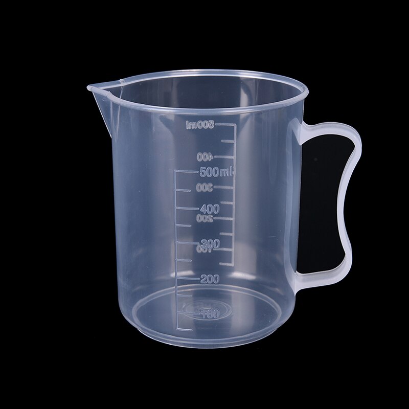 1/10 stücke 20-1000ml Kunststoff Absolvierte Messbecher Flüssigkeit Container Epoxy Harz Silikon, Der Werkzeug Transparent mischen Tasse: 500ML 1pcs