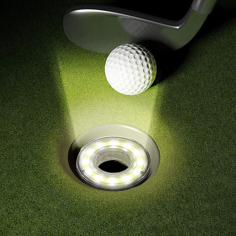 Golf Hole Lights Glow Golf Hole LED Glowing Golf Hole Lights Luminous Golf Hole LED For Night Golf Play