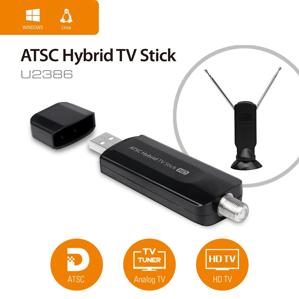 ATSC /QAM / Analog Hybird USB TV Stick Geniatech Mygica USB Tuner U2386 for United States, Canada, South Korea, Mexico