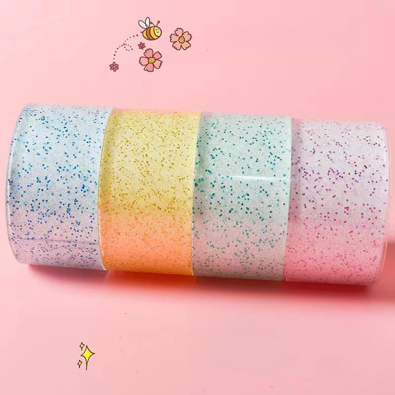 1 szt. Taśma bąbelkowa klejąca robić samodzielnego wykonania, tworzenia bąbelków, kolorowa, brokatowa, dwustronna, mocno przyczepna taśma nano-bąbelkowa
