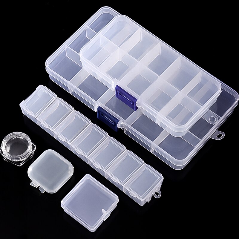 Boîte de rangement vide en plastique multi-tailles pour Nail Art, boîte de rangement pour strass et gemmes, boîte de rangement pour Nail Art, étui pour accessoires de peinture diamant