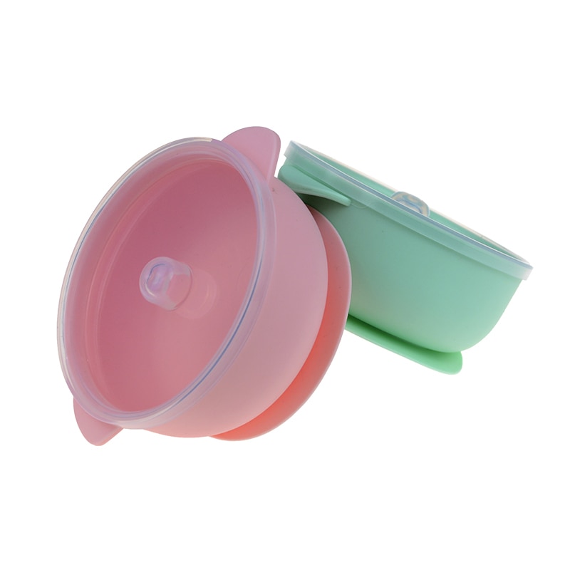 Baby Feeding Bowl Silicone Tableware for Kids Suction Bowl Baby Plate BPA Free Silicone Kids Toddler Assist