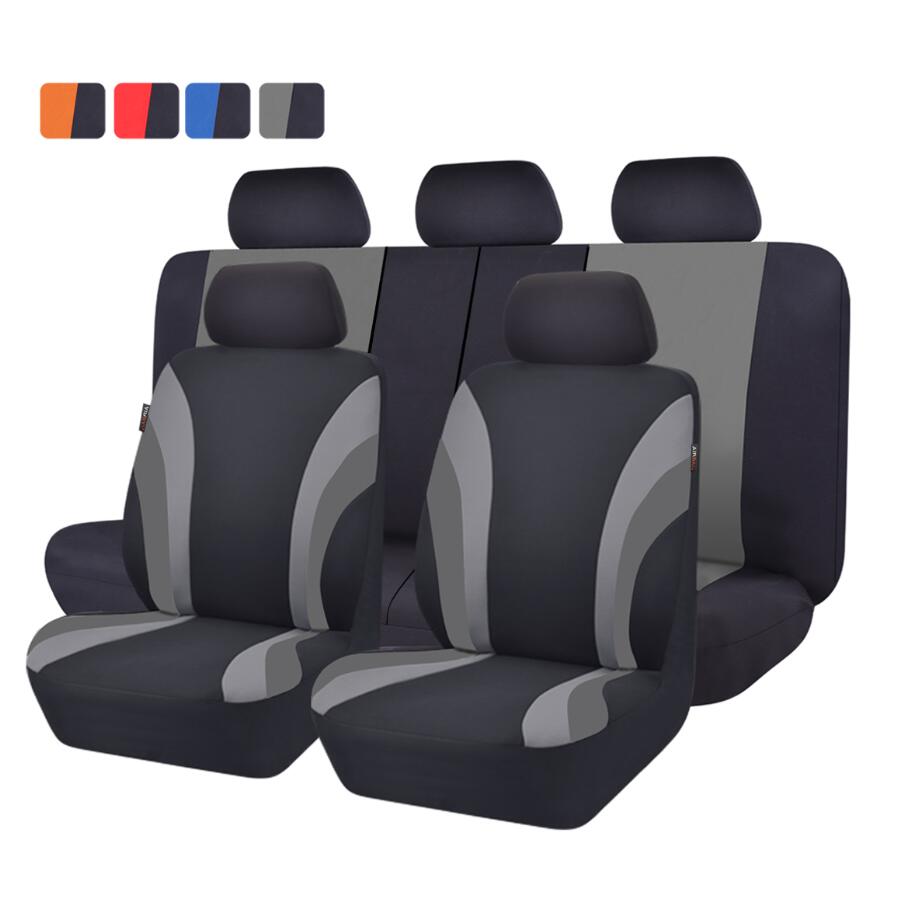 Auto-Pass Automobiles Universele Zeven Kleur Car Seat Cover Auto-Styling Stoelhoezen Fit Interieur Accessoires Zetel Decoratie: Grijs