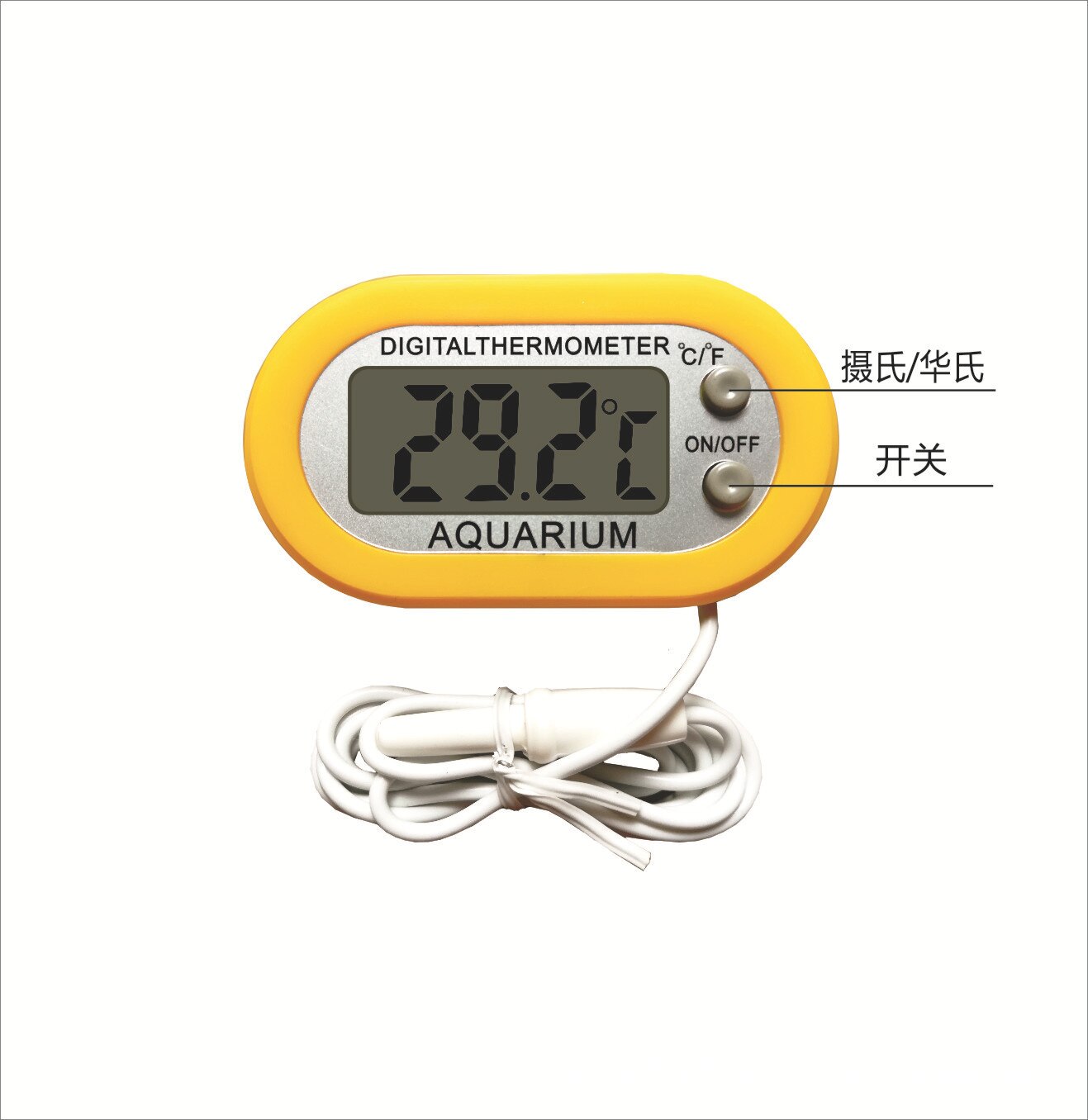 Groot Scherm Aquarium Elektronische Digitale Thermometer Fy-99 Met Nummers Elektronische Aquarium Thermometer Een Grote Hoeveelheid