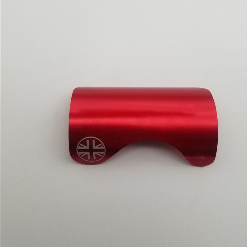 Ultralette kulfiberbrompton foldecykelbeskyttelsesmærkat til tilbehør til cykelbundsbeslagsramme: Rød