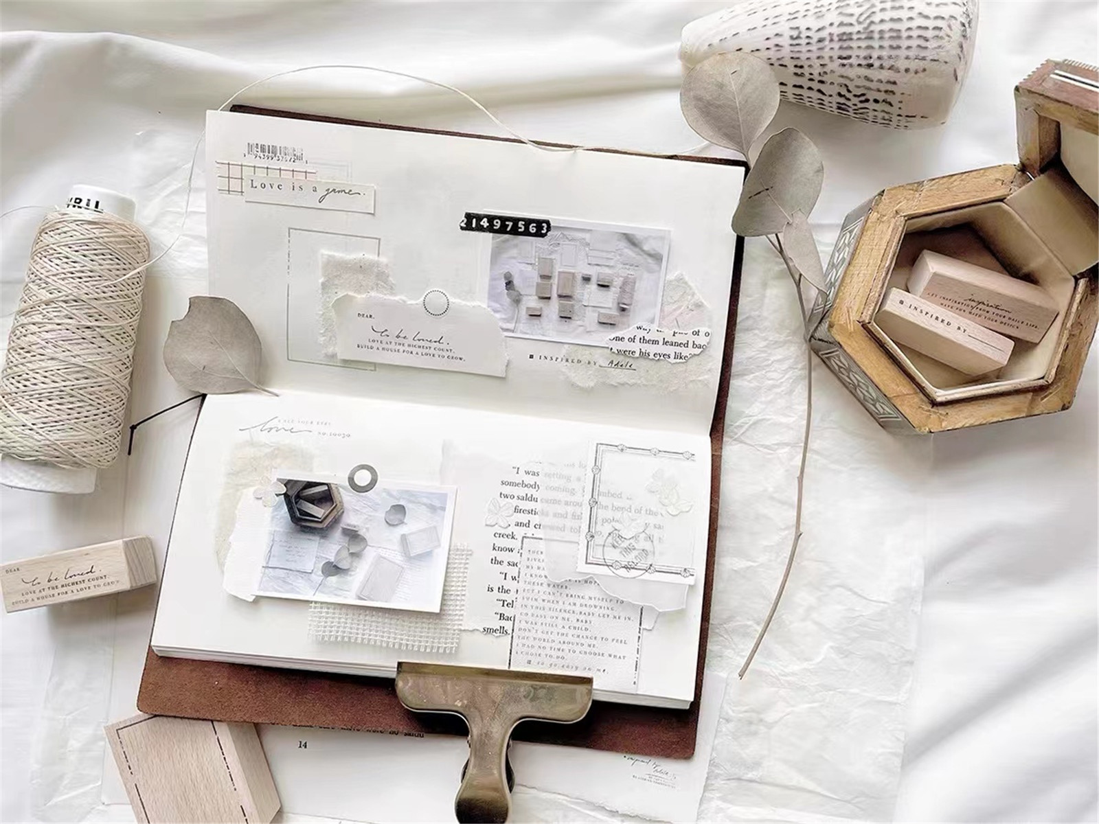Jahrgang Inspirierung Liebe Holz Stempel für DIY Schrott Buchung Fotoalbum Karten herstellung