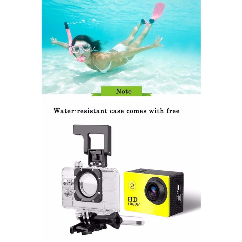 Owgyml outdoor sport actie mini camera 1080p full hd waterdichte camera dv scherm kleur waterbestendig videobewaking
