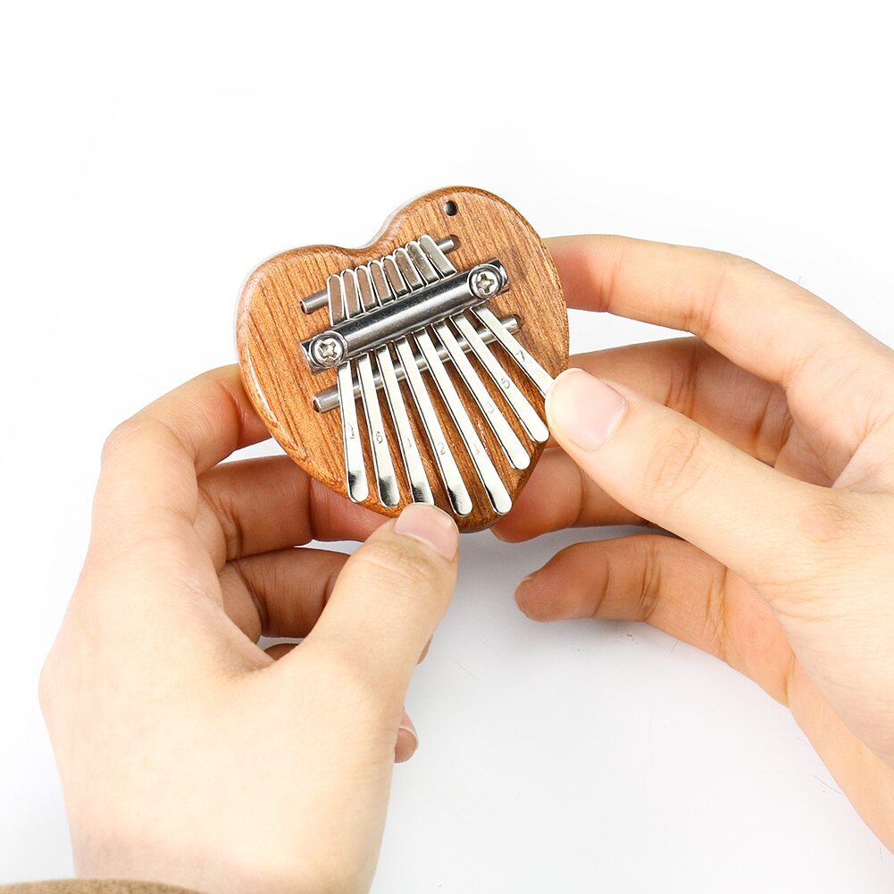 8 Key Mini Kalimba Exquisite Finger Thumb Piano Great Sound Marimba Finger Piano Keyboard Musical Instrument for Beginners