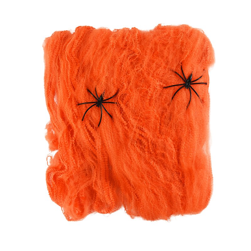 Halloween Scary Party Stretchy Spider Web Spider Haunted House Bar Props for Halloween Party Scene Props Decoration Supplies