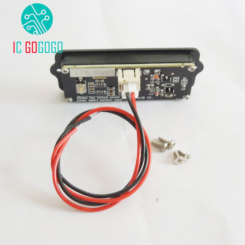 3S 4S 5S 6S 7S 8S 10S 12S 13S 15S, indicador de capacidad de la batería LiPo de iones de litio azul LY6W, pantalla LCD, Detector restante