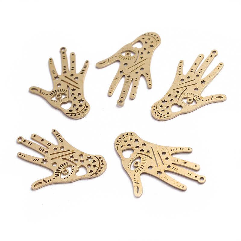 1 paquete de latón en bruto religioso Egipto Ojo del mal Celestial ojos que todos ven encanto colgante para joyería DIY haciendo Accesorios