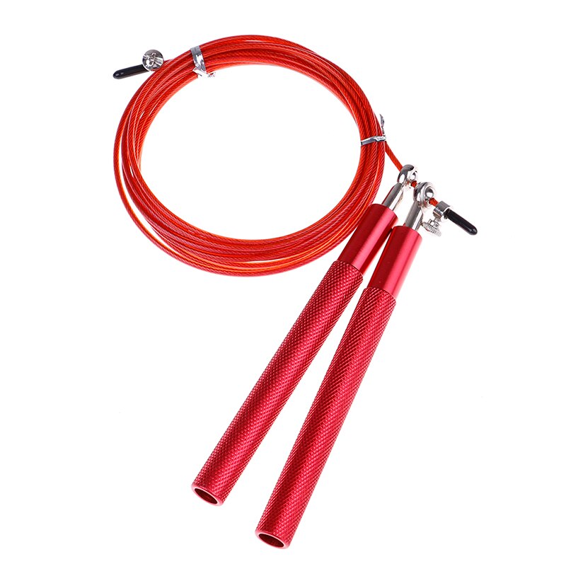 8 Colors Sport Speed Jump Rope Ball Bearing Metal Handle Skipping Stainless Steel Cable Fitness Equipment