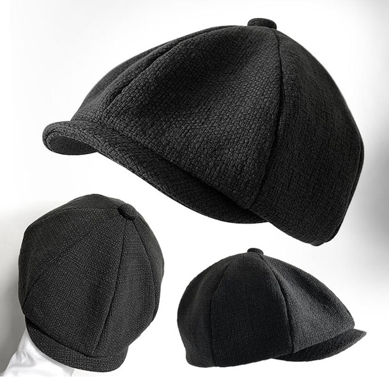 Neue Leinwand männer Hütte Zeitungsjunge Braun Männlichen Großen Kopf Baskenmütze Kappe Dame retro Britischen Motorrad junge Casquette Männlichen Boina Baskenmützen