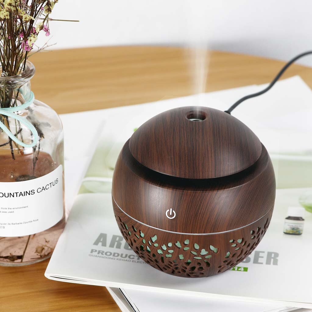 Humidificador de Aroma con Usb, difusor de aceites esenciales, Humidificador ultrasónico de vapor frío, purificador de aire, luz Led nocturna que cambia de 7 colores, 4 #