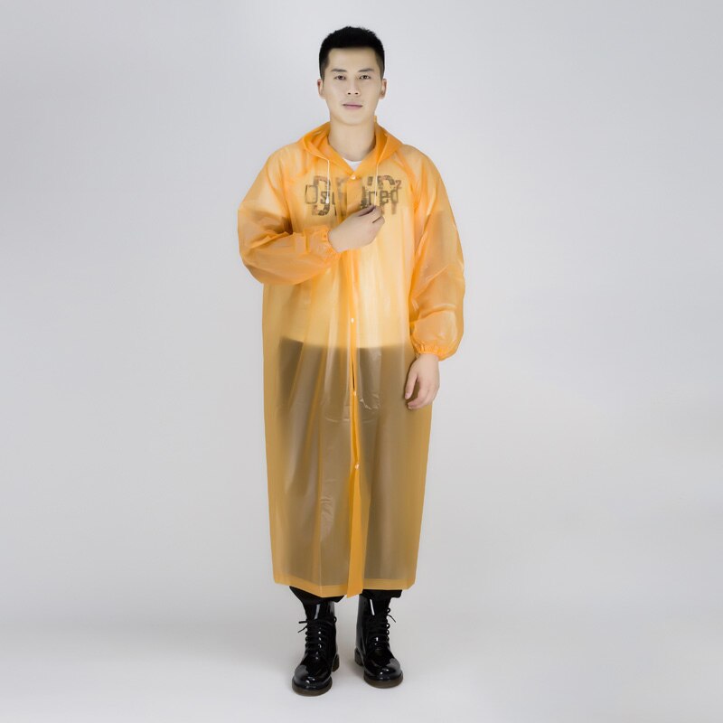 Manteau de pluie imperméable pour hommes et femmes, imperméable, imperméable, pour moto, Poncho d&#39;extérieur: Orange