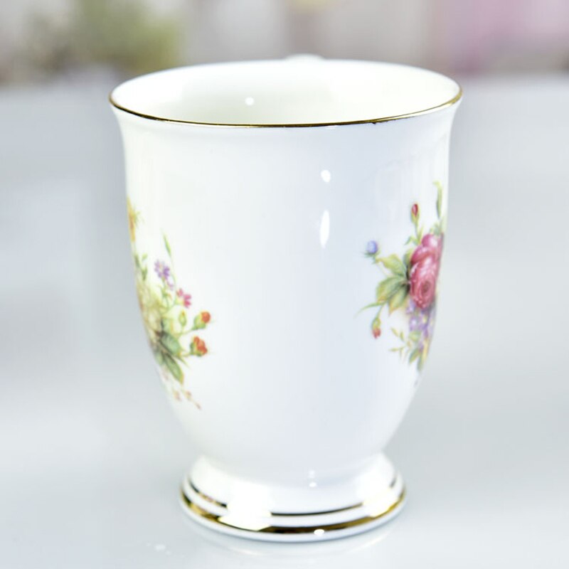 JOUDOO-tasse créative en céramique, famille royale, 350ml, tasse créative pour le café, le lait, le thé, dorée, incrustée, tasse de petit-déjeuner